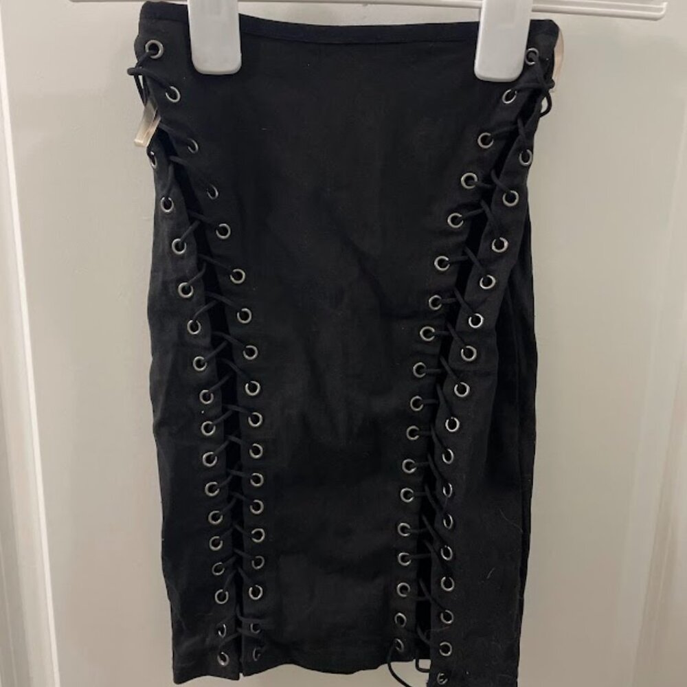 Black Fashion Nova Mini Skirt